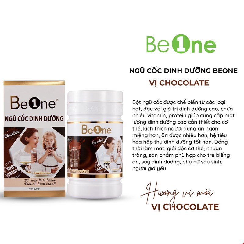 Bột ngũ cốc dinh dưỡng BEONE Vị choccolate 500gr