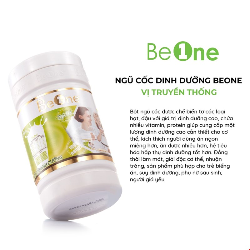 Bột ngũ cốc dinh dưỡng BEONE Vị truyền thống 500gr