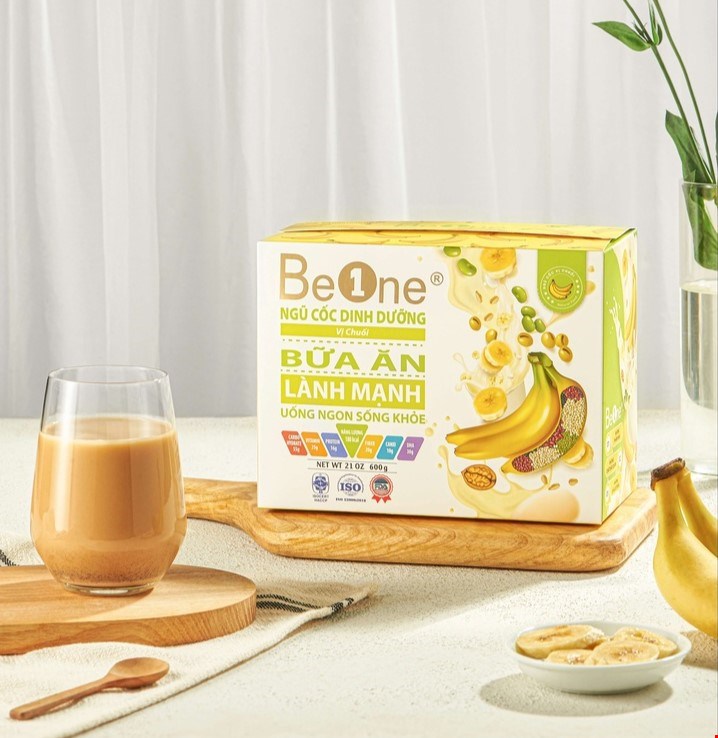 Bột ngũ cốc dinh dưỡng BEONE vị Chuối 600gr